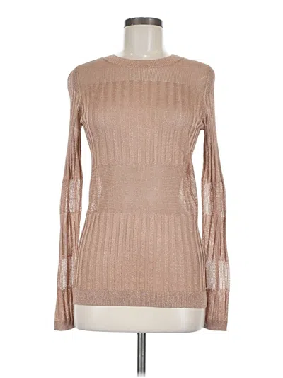 Pre-owned J Brand Long Sleeve Top Tan Turtleneck Tops In Brown