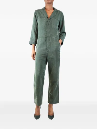 Pre-owned J Brand Long-sleeve Jumpsuit In Green