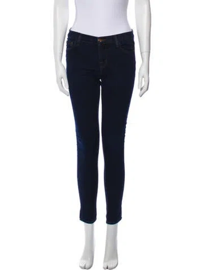 Pre-owned J Brand Low-rise Skinny Leg Jeans In Black