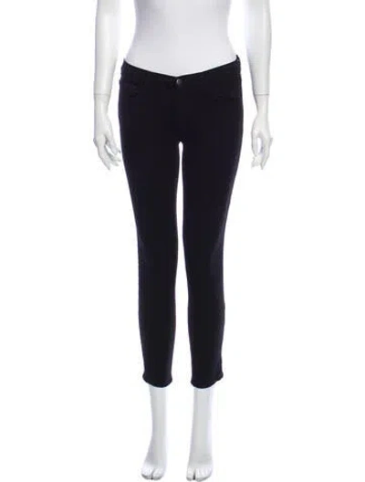 Pre-owned J Brand Low-rise Skinny Leg Jeans In Black