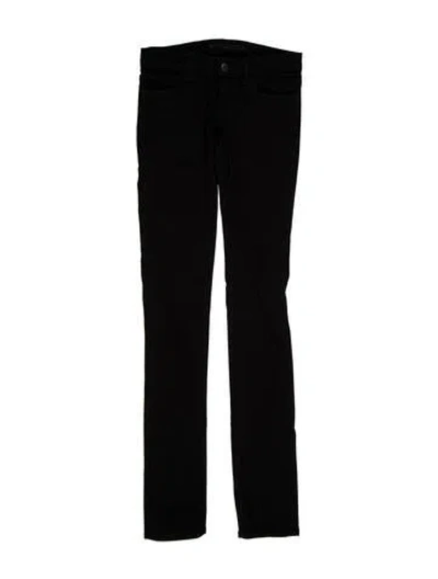 Pre-owned J Brand Low-rise Skinny Leg Jeans In Black