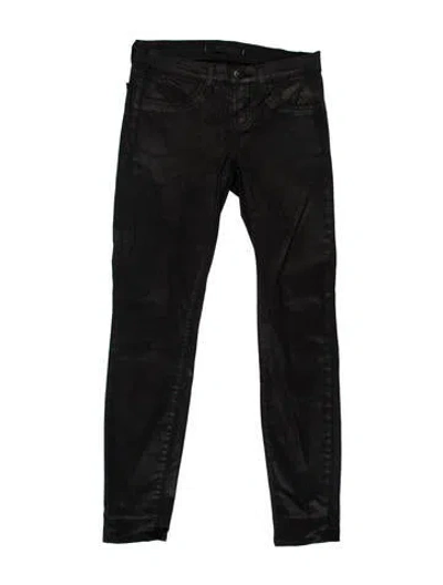 Pre-owned J Brand Low-rise Skinny Leg Jeans In Black