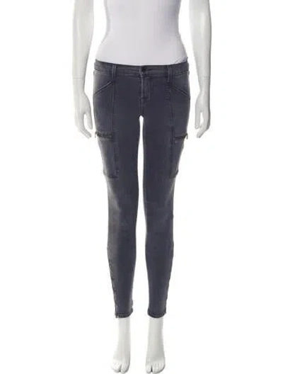 Pre-owned J Brand Low-rise Skinny Leg Jeans In Black