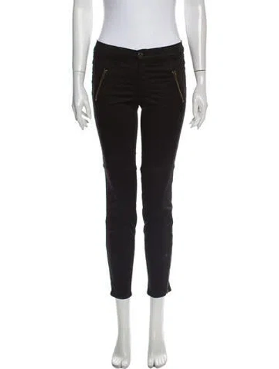 Pre-owned J Brand Low-rise Skinny Leg Jeans In Black