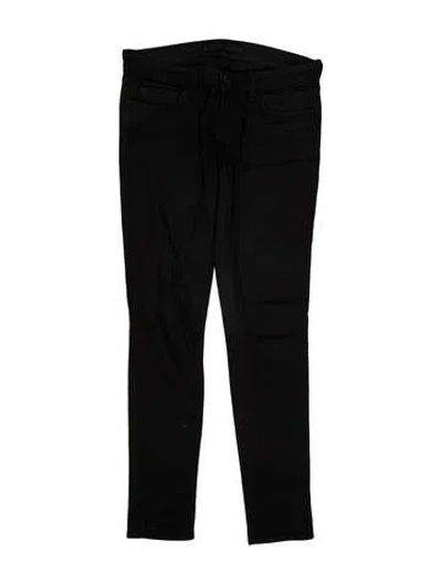 Pre-owned J Brand Low-rise Skinny Leg Jeans In Black
