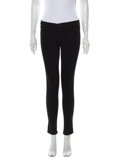 Pre-owned J Brand Low-rise Skinny Leg Jeans In Black