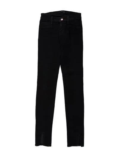 Pre-owned J Brand Low-rise Skinny Leg Jeans In Black