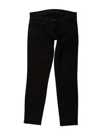 Pre-owned J Brand Low-rise Skinny Leg Jeans In Black