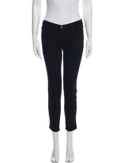 Pre-owned J Brand Low-rise Skinny Leg Jeans In Black