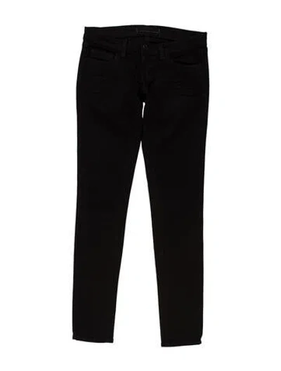 Pre-owned J Brand Low-rise Skinny Leg Jeans In Black