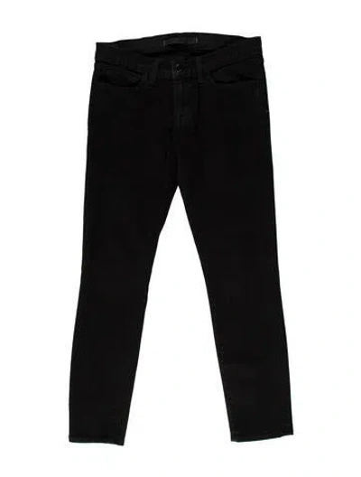 Pre-owned J Brand Low-rise Skinny Leg Jeans In Black
