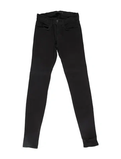 Pre-owned J Brand Low-rise Skinny Leg Jeans In Black