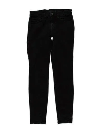 Pre-owned J Brand Low-rise Skinny Leg Jeans In Black