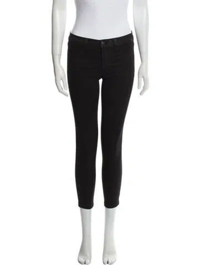Pre-owned J Brand Low-rise Skinny Leg Jeans In Black