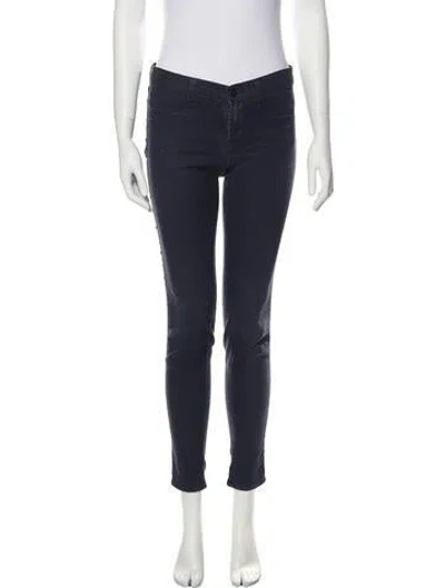 Pre-owned J Brand Low-rise Skinny Leg Jeans In Black