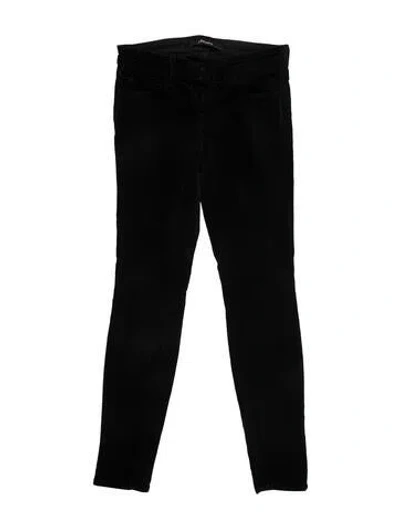 Pre-owned J Brand Low-rise Skinny Leg Jeans In Black