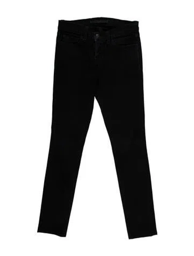 Pre-owned J Brand Low-rise Skinny Leg Jeans In Black
