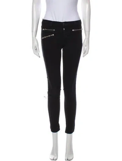 Pre-owned J Brand Low-rise Skinny Leg Jeans In Black