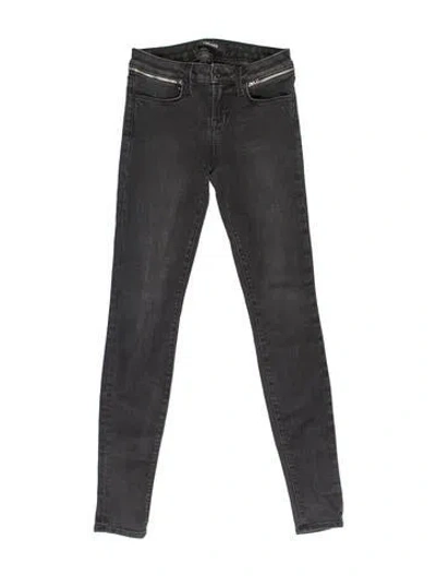 Pre-owned J Brand Low-rise Skinny Leg Jeans In Black