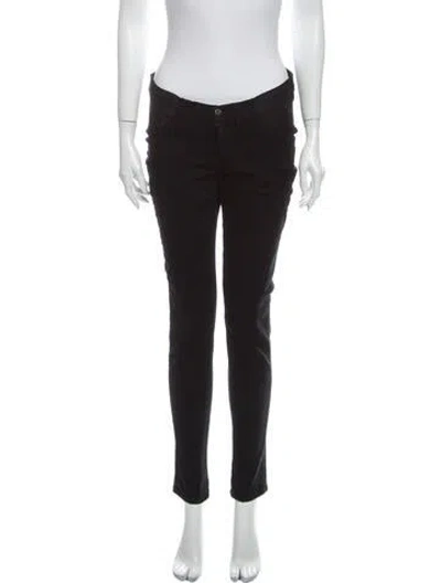 Pre-owned J Brand Low-rise Skinny Leg Jeans In Black
