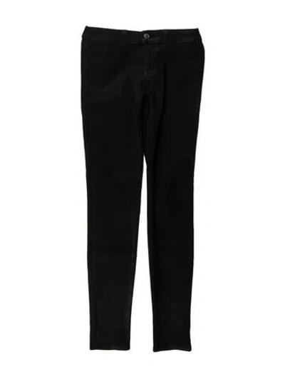 Pre-owned J Brand Low-rise Skinny Leg Jeans In Black