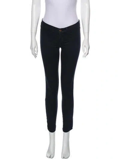 Pre-owned J Brand Low-rise Skinny Leg Jeans In Black