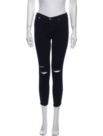Pre-owned J Brand Low-rise Skinny Leg Jeans In Blue