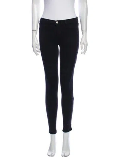 Pre-owned J Brand Low-rise Skinny Leg Jeans In Blue