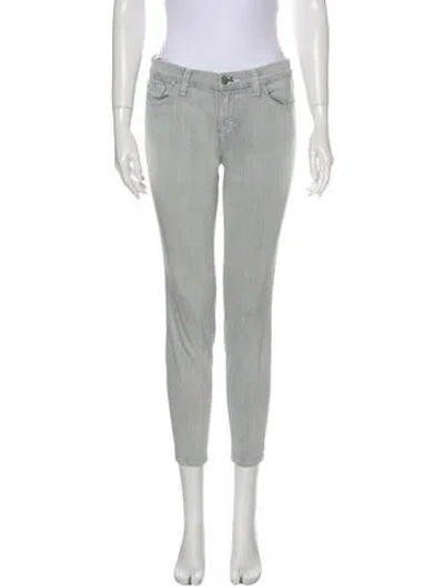 Pre-owned J Brand Low-rise Skinny Leg Jeans In Blue