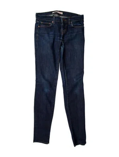 Pre-owned J Brand Low-rise Skinny Leg Jeans In Blue