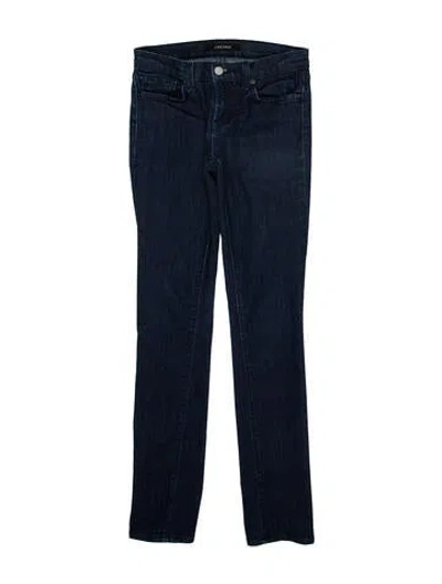 Pre-owned J Brand Low-rise Skinny Leg Jeans In Blue