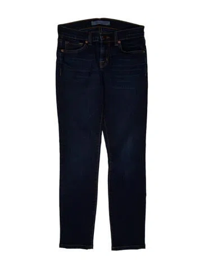 Pre-owned J Brand Low-rise Skinny Leg Jeans In Blue
