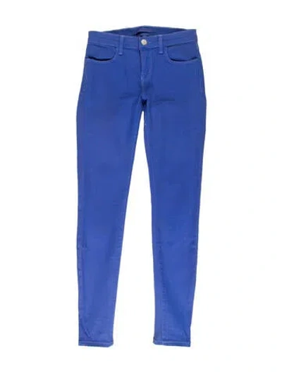 Pre-owned J Brand Low-rise Skinny Leg Jeans In Blue