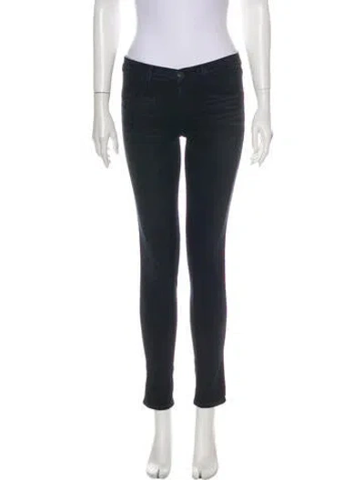 Pre-owned J Brand Low-rise Skinny Leg Jeans In Blue