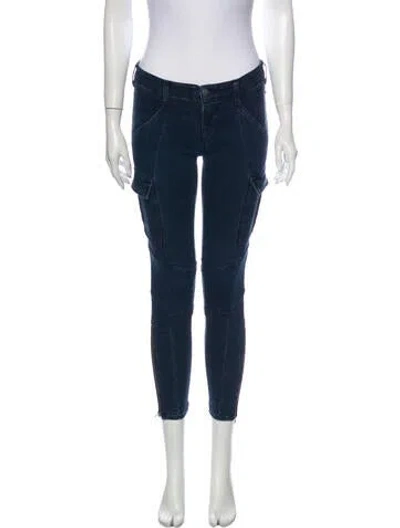 Pre-owned J Brand Low-rise Skinny Leg Jeans In Blue