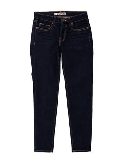Pre-owned J Brand Low-rise Skinny Leg Jeans In Blue