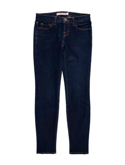 Pre-owned J Brand Low-rise Skinny Leg Jeans In Blue
