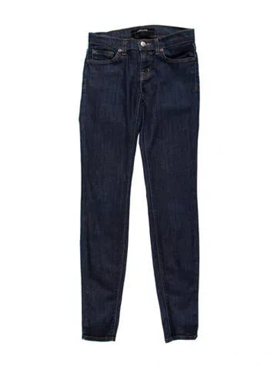 Pre-owned J Brand Low-rise Skinny Leg Jeans In Blue