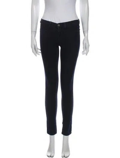 Pre-owned J Brand Low-rise Skinny Leg Jeans In Blue