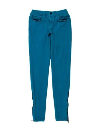 Pre-owned J Brand Low-rise Skinny Leg Jeans In Blue