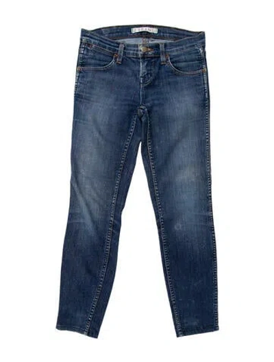 Pre-owned J Brand Low-rise Skinny Leg Jeans In Blue