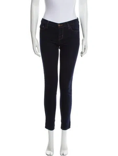 Pre-owned J Brand Low-rise Skinny Leg Jeans In Blue