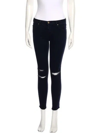 Pre-owned J Brand Low-rise Skinny Leg Jeans In Blue