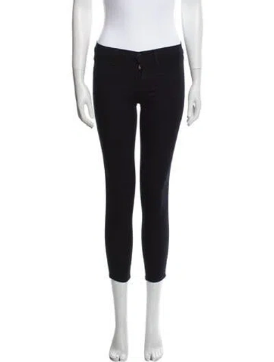 Pre-owned J Brand Low-rise Skinny Leg Jeans In Blue