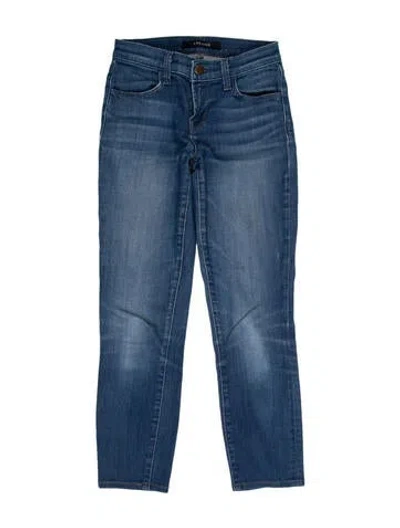 Pre-owned J Brand Low-rise Skinny Leg Jeans In Blue