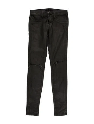 Pre-owned J Brand Low-rise Skinny Leg Jeans In Blue