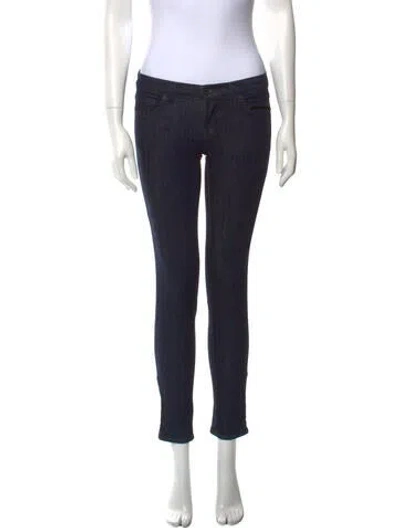 Pre-owned J Brand Low-rise Skinny Leg Jeans In Blue