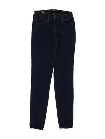 Pre-owned J Brand Low-rise Skinny Leg Jeans In Blue