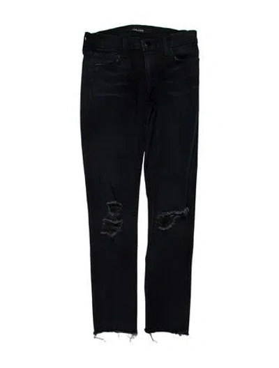Pre-owned J Brand Low-rise Skinny Leg Jeans In Blue