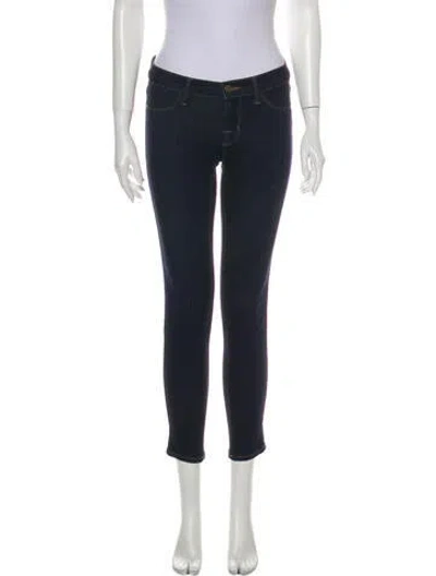 Pre-owned J Brand Low-rise Skinny Leg Jeans In Blue